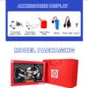 1/6 Scale Diecast Motorcycle Model with Smoke Spray & Sound, Alloy Simulation Motorbike Replica with LED Lights, Collectible Gift for Adults & Enthusiasts (Red and Blue) view 4