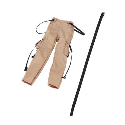 1/6 Scale Action Figure Clothes - Cargo Pants & Belt for 12" Female Figures (Khaki)
