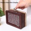 2026 Upgraded Retro Cash Vault Wooden Savings Box, 10k Savings Challenge Box with Counter Piggy Bank Handmade Saving Money Goal Piggy Bank, for Home Office, Includes a Marker Pen (5000-Brown,Large) view 2