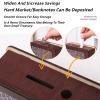 2026 Upgraded Retro Cash Vault Wooden Savings Box, 10k Savings Challenge Box with Counter Piggy Bank Handmade Saving Money Goal Piggy Bank, for Home Office, Includes a Marker Pen (5000-Brown,Large) view 4