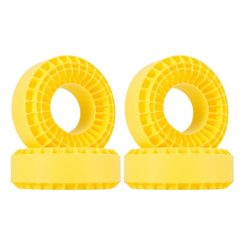 Rubber Insert Foam Fit 118-122mm 4.75 OD 1.9 Wheel Tires Compatible With 1/10 RC Crawler(Yellow)