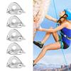 10Pcs 25KN 316 Stainless Steel Rock Climbing Hooks, Heavy Duty Hanger Bolts for Personal Anchor System, Caving Gear & Treehouse Attachment, Ice & Rock Climbing Anchors (5pcs without Expansion Screw) view 4
