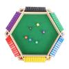 ciciglow Shut The Box Dice Game, 2-6 Players Family Wooden Board Table Math Game with 8 Dices, 6 Sided, 10 Numbers, for Home Party Pub view 1
