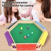 ciciglow Shut The Box Dice Game, 2-6 Players Family Wooden Board Table Math Game with 8 Dices, 6 Sided, 10 Numbers, for Home Party Pub view 3