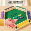 ciciglow Shut The Box Dice Game, 2-6 Players Family Wooden Board Table Math Game with 8 Dices, 6 Sided, 10 Numbers, for Home Party Pub view 4
