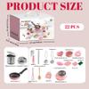 Ferricult 22Pcs Kids Kitchen Set, Food-Grade Stainless Steel Kids Cooking Sets, Real Food Making for Children 7-14 Beginner Cooking Educational Toys, Decoraciones de invierno view 3