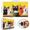 1000 Piece Cat Jigsaw Puzzle for Adults, Funny Surprised Kitten Arround Milk Can Scene, Unique Artistic Decoration & Stress Relief Activity, Gift for Cat Lovers & Puzzle Enthusiasts view 2