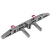 Anti Collision Aluminium Rear Bumper for Traxxax 4 RC Crawler Cars, Heavy Duty RC Car Parts, CNC Precision Workmanship with Smooth Edge, Durable Accessory for Off - Road Advent (8236T Titanium Gray) view 2