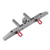 Anti Collision Aluminium Rear Bumper for Traxxax 4 RC Crawler Cars, Heavy Duty RC Car Parts, CNC Precision Workmanship with Smooth Edge, Durable Accessory for Off - Road Advent (8236T Titanium Gray) view 3