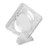 4cm Acrylic Coin Display Case for 40mm, Transparent Commemorative Medal Holder with Stand, Clear Collectible Storage Box view 3