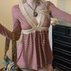 Xiulaiyi Shoujo Baby Doll Long Sleeve Tops Y2k Vintage Whimsy Twee Shirt 2000s Whimsical Whimsigoth Harajuku Clothes (Pink,Small) view 2