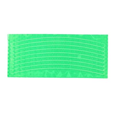 8Pcs Reflective Wheel Rims Stickers Bike Motorcycle Body Rim Stripe Tape Sticker Decorative Reflector Decals(Set Meal 4)