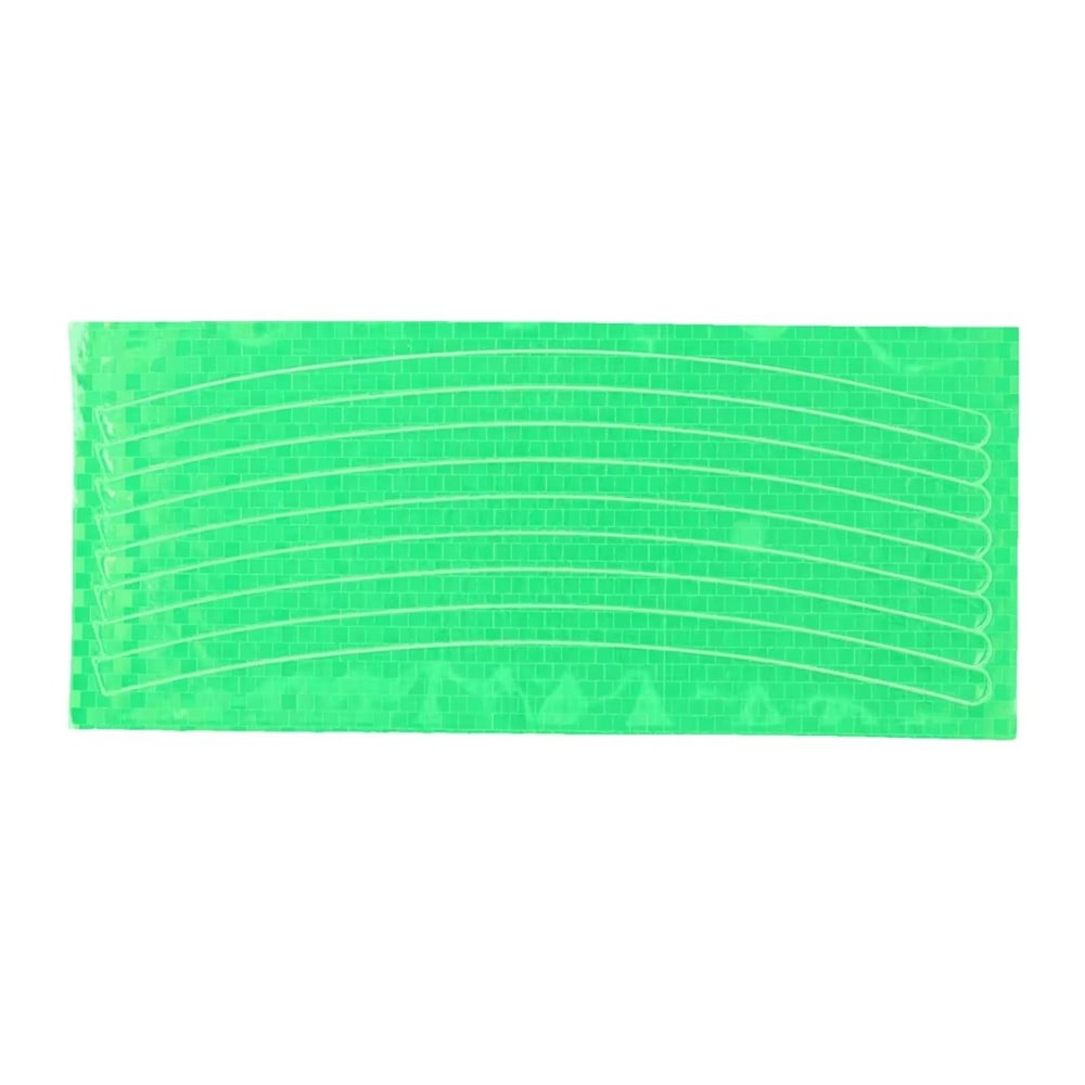 8Pcs Reflective Wheel Rims Stickers Bike Motorcycle Body Rim Stripe Tape Sticker Decorative Reflector Decals(Set Meal 4)
