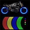 8Pcs Reflective Wheel Rims Stickers Bike Motorcycle Body Rim Stripe Tape Sticker Decorative Reflector Decals(Set Meal 4) view 2