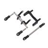 1/10 RC Servo Mount Hydraulic Steering Link Aluminum Lightweight Adjustable Damping SCX10 (Black) view 4