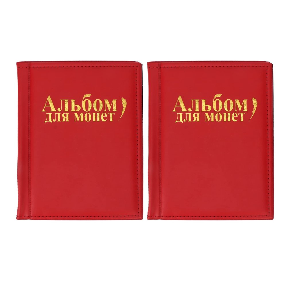 2pcs Collection Book for Collectors 250 Pockets Double Sided Transparent Collection Holder for Pennies