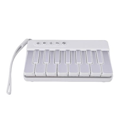 ASHATA Mini Piano Keyboard for Toddlers, Pocket Travel Piano Keyboard Portable Musical Instrument Toys with 7 Color Lights Multiple Play Methods for Boy and Girl