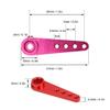 8 Colors 25T Aluminum Alloy RC Servo Arm, Replacement for Futaba JR RC Servo, Durable Anodized Surface with Fine Workmanship, Lightweight 37mm Servo Arm for RC Cars Drones view 3