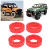 4PCS RC Inserts Fit for 1.0 Inch Tires Silicone RC Wheel Insert for 1/10 RC Crawler Car Accessories (Red) view 3