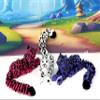 3pcs 3D Printed Snow Leopard, Aticulated Wild Animal Creatures, 6.75 Inches Fidget Animal for Desk Decor, Executive Desk Decor ASL01-3X view 2