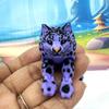 3pcs 3D Printed Snow Leopard, Aticulated Wild Animal Creatures, 6.75 Inches Fidget Animal for Desk Decor, Executive Desk Decor ASL01-3X view 3