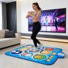 Wireless Dance Mat, 9 Key Interactive Music Game Pad Anti Slip Foldable, with Non Slip Design for Kids Adults Indoor Outdoor Use (Blue) view 2