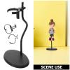 FUOYLOO Figurine Display Stand - Flexible Bendable Posing Support for 5.9-11.8'' Model Figures - Dolls Display Oval Base for Action Figure Puppet Game Character Collections view 3