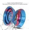 Aluminum Alloy YoYo Ball, Unresponsive Yoyo for Advanced Players, High Performance Competition YoYo with Fade Free Design, Includes Glove and 3 Strings for Professional Training (Blue) view 4