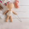 Abaodam Figure Display Stand Metal Frame Doll Holder 11.5cm with White Sleeve Action Figure Support for Collectible Desktop Model Display view 4