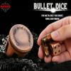 3-in-1 Play:Metal Polyhedral Bullet Dice Set of 6 with Rotating Cylindrical Container- Cyberpunk Style Dice for D&D, Sci-Fi, War, or Crime Theme Tabletop Games (Ancient Nickel) view 2