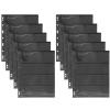 Totority 10 Sheets Pvc Stamp Collection Loose-leaf Pages 4-row Black Double-sided Design for Stamp Collectors and Card Holder Supplies view 1