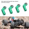4 Set RC Link Rod End Alloy M4 Curved CW 7mm Ball Joint Head Set, RC Link Tie Rod End, Replacement for 1/10 Model Car, with 4 Nuts for Enhanced Control and Durability (Green) view 2