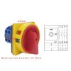 FXPCGZISH 20A and 25A Off-ON 4 Poles Disconnect Isolator Switches LW26GS CA10 48x48mm 64x64mm Padlock Rotary Cam Switch(20A 64x64mm Panel) view 3
