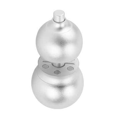 ANGGREK Stress Metal Slider, Portable Stress Relieving Rotate Fingertip Gourd Toy Decompression for ADHD (Silver)