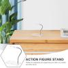 LIOOBO Transparent Flexible Model Display Stand for RG HG Small Action Figures Stable Support Base for Movable Figurine Models Under Waist Versatile Assembly Holder Compatible with Gundam view 3
