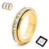 2026 New Sparkling Spinning Ring,Relieves Anxiety,Symbolizes Vows & Luck, Waterproof & Fade-Resistant(Gold,6) view 1