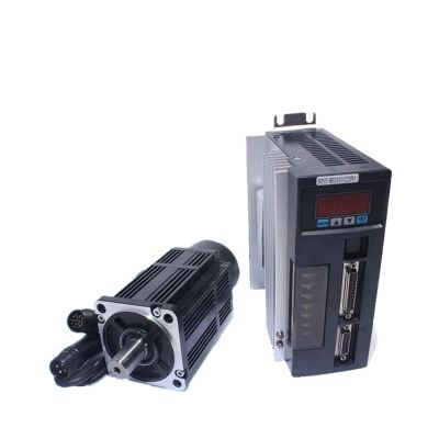KIUITYUYB 15A Driver 80st-M02430 Ac Servo Motor Kit 2.39n 750w 3000rpm 220v Single-Phase Drive DIY Precision Simulators (Black,W RS485-5M Shielded Cable)