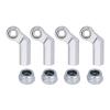 Components For SCX10 For TRX4 For Capra VS4-10 1/10 Metal Link Rod End M4 Ball Joint Head RC Crawler Upgrade Parts Accessories(Silver) view 1