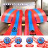 Flex Race Tracks for Kids, 16Ft Flexible Race Car Ramp Track Set with Race Tracks Cars Portable DIY Race Track Toy for Boys Age 3 4 5 6 7 Years Old Girls Kids Birthday Gifts - Blue & Red view 2
