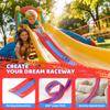 Flex Race Tracks for Kids, 16Ft Flexible Race Car Ramp Track Set with Race Tracks Cars Portable DIY Race Track Toy for Boys Age 3 4 5 6 7 Years Old Girls Kids Birthday Gifts - Blue & Red view 3