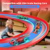 Flex Race Tracks for Kids, 16Ft Flexible Race Car Ramp Track Set with Race Tracks Cars Portable DIY Race Track Toy for Boys Age 3 4 5 6 7 Years Old Girls Kids Birthday Gifts - Blue & Red view 4