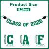 2026 Graduation Decorations - Green Glitter Class of 2026 Banner, We are So Proud of You, Congrats Grad 2026, 2026 Graduation Party Decorations (Pre-Assembly) (Green) view 2