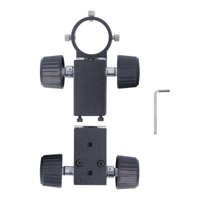 Adfaga Microscope Adjustment Bracket Heavy Duty Aluminum Alloy XY Axis Precision Adjustable Stand Mount with 40mm Range for Laboratory Industrial Microscope Lens Holder 2 Pack Incl