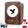 DZWLKJ Ferrofluid Speaker Music Mate,Valentines Day Gifts for Her/Him,Ferrofluid Sound Visualizer,Walnut Wood,ferromagnetic, symbiosis in a Bottle, Magnetic Fluid Toys, Desktop Decorations.unvoiced view 1
