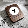DZWLKJ Ferrofluid Speaker Music Mate,Valentines Day Gifts for Her/Him,Ferrofluid Sound Visualizer,Walnut Wood,ferromagnetic, symbiosis in a Bottle, Magnetic Fluid Toys, Desktop Decorations.unvoiced view 3