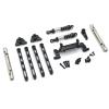 RC Car Models Parts For MN82 LC79 For MN78 1/12 RC Car Metal For Chassis Link Rod Pull Rod Mount Shock Absorber Drive Shaft Set Upgrade Parts Accessories(Black) view 1