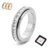 2026 New Sparkling Spinning Ring,Relieves Anxiety,Symbolizes Vows & Luck, Waterproof & Fade-Resistant(Silver,7) view 1