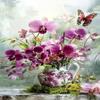Phalaenopsis Orchids in A Porcelain Vase 500 Pieces Puzzle for Adults, Educational Intellectual Jigsaw Puzzle,Flowers Fantasy Puzzles for Adults Fun Game 15.2 * 20.8 Inch view 1