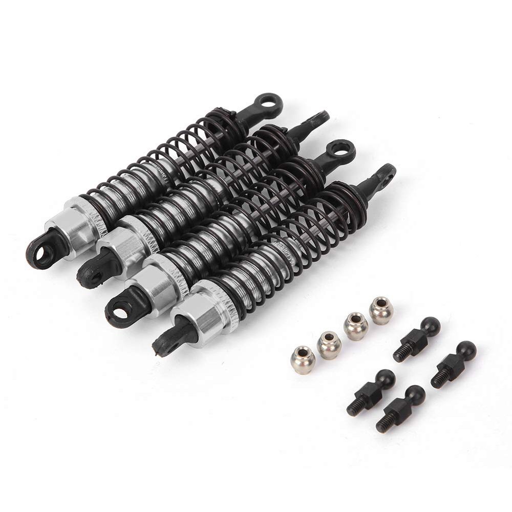 80MM RC Car Shock Absorbers Durable Upgrade Accessory for RGT 136100 1/10 Aluminum Alloy Black Blue Silver (Silver 68126S)