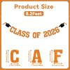 2026 Graduation Decorations - Orange Glitter Class of 2026 Banner, We are So Proud of You, Congrats Grad 2026, 2026 Graduation Party Decorations (Pre-Assembly) (Orange) view 2